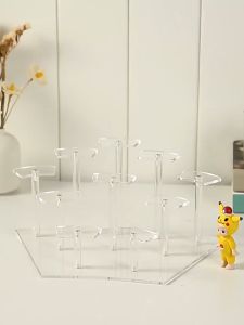 ชั้นวางโมเดล Popmart ชั้นวางโมเดลอะคริลิค ชั้นวาง art toy รูปพัด 10 ช่อ วางโชว์ของ ประกอบเอง แข็งแรง วางโมเดลสินค้า