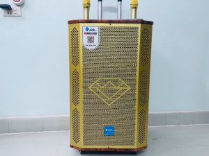 : Loa kéo di động Bluetooth chính hãng AZPROAZ-2506 Bass 40 thùng gỗ cao cấploa 3 đường tiếngtặng 2 mic không dây UHF hát Karaoke