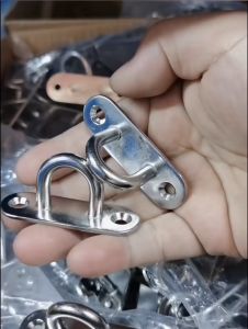 M5 M6 M8 ตะขอแผ่นตา เหล็กสเตนเลส ทนทาน หนัก ติดผนัง เรือ เพดาน แขวนแหวน เปลโรงรถ