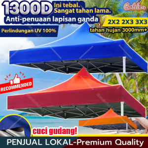 Tidak buruk selama 20 tahun Terpal Tenda Atap Tenda Lipat AtapTenda Lipat kain tenda 3x3/2x2/2x3/3x4.5/3x6/2.5x2.5 Terpal Atap Anti Panas Kain Oxford 1800D Terpal Anti Panas