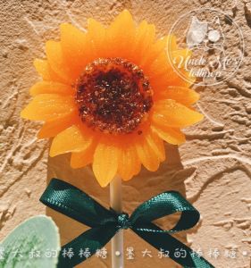 Sunflower Lollipop Bouquet Uncle Mo Handmade Candy Po Kids Photo Customization Graduation Teachers Day