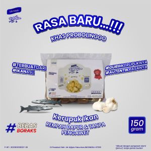 Krupuk Ikan mentah Mr Atjipto (150gr) snack perlu di goreng Khas Probolinggo