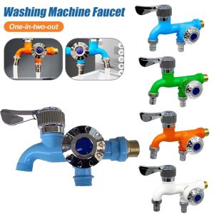Multifunctional 2IN1 Toilet Water Tap Water Stopper Faucet Wall Mounted Double Water Outlet Faucets Plastic Home Use