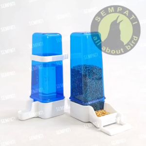 SEMPATI Dispenser Makan Minum Maxglo Max Glo Italy Cepuk Tabung Dispenser Wadah Tempat Pakan Makanan Minum Burung Kenari Lovebird Finch Siskin Branjangan