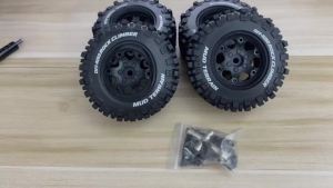 Lốp Cao Su RED SPIDER 4 Chiếc 95mm Với Vành Nhựa Beadlock Dành Cho Xe RC Địa Hình Tỷ Lệ 1/10 TRX4 SCX10 GEN8 YK4107 Nâng Cấp 1.9 Inch