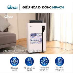 Điều hòa đứng 14.000BTU FUJIE Nhập Khẩu máy lạnh đa năng di động lọc không khí hút ẩm kết hợp portable air conditioner