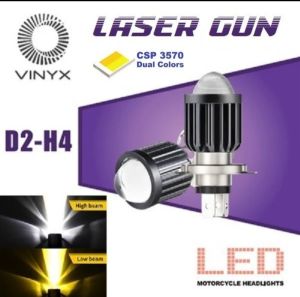 LAMPU LED UTAMA MOTOR/MOBIL H4 LASER D2 PUTIH AC DC YAMAHA VIXION NINJA R15