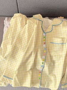 Áo Ngủ Cotton Thêu Họa Tiết Kẻ Caro Dài Tay Cho Nữ Mùa Xuân Thu Quần Áo Mặc Nhà Mới Có Thể Mặc Ngoài Trời