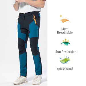 Mens Hiking Pants Summer Ultra-thin Breathable And Cool Quick Dry Lightweight Cargo Work Golf Travel Pants With Zipper Pocket