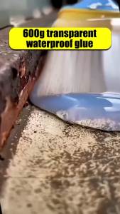 💥Permanent waterproof💥6000ml Transparent Water Proof Glue Upgrade 2025 Water Proofing Sealant Paint Professional targetbathroom kitchen floor wall Leakage etc.Water Proof Glue for Cement Roof Leak Water Proofing