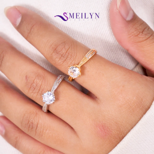 MEILYN Cincin Wanita Lapis Emas Mata 1 GG6  All Series