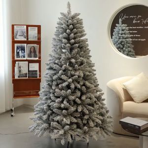 Christmas tree 4FT/5FT/6FT encrypted white flocked Christmas tree home party Christmas decoration 2026