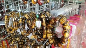 [HCM]Vòng tay lắc tròn đá mắt hổ-Nhiều cỡ ly