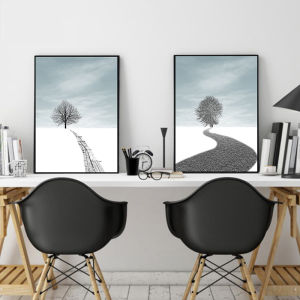Modern Simple Nordic Style Decorative Painting High End Living Room Wall Art Bedroom Restaurant Entrance Portrait Landscape