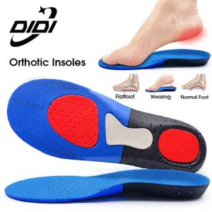DIDI 1Pair Sport Running Insoles For Feet Orthotic Arch Support Insert Foot Pain Massaging Shoe Pad Shock Absorption For Walking Cushion