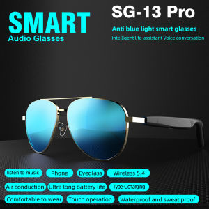 Smart Wireless Bluetooth Glasses SG-13Pro Outdoor Sport Fashion Anti-Blue Light Glasses Phone Answering Touch operation
