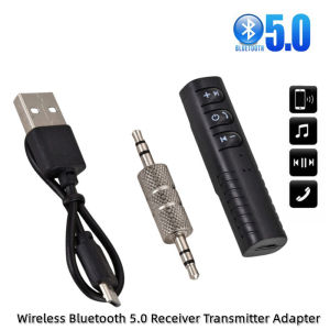 Car Wireless Bluetooth 5.0 Receiver Transmitter Adapter 3.5mm Jack Car Music Audio Aux Headphones Reciever Handsfree Accessories
