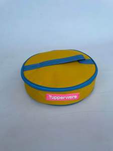 CWL cap karet zipper bunga es // Tas bekal bentuk bulat