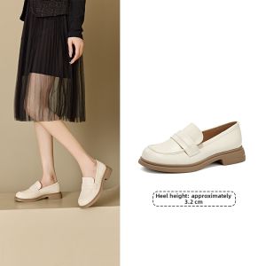 DUSTO | Soft-soled Slip-on Loafers for Women British Preppy Style