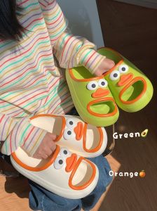 Cute Home Slippers Womens Summer Anti-Slip Soft Bottom Sandals Flat Slippers Beach Shoes Korean Style EVA Material