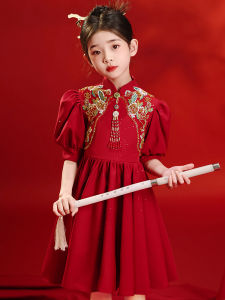 ชุดเจ้าหญิงสีแดง เสื้อผ้าเด็กผู้หญิง ชุดเจ้าหญิง ชุดการแสดง เสื้อผ้าเด็ก ชุดเจ้าหญิง ชุดราตรี ชุดเด็กผู้หญิง