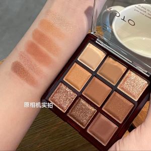 Palet Mắt Roto Nine Colors Matte Pearl Bright Shadow Palette Tông Màu Trà Sữa Tông Màu Thấp Màu Trung Tính Màu Trung Tính