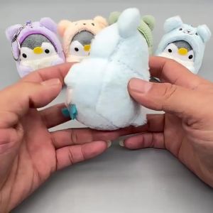 Cartoon Cross dressing Penguin Doll Cute Dress Up Little Penguin Internet Celebrity Popular Plush Pendant Gift for Girlfriend