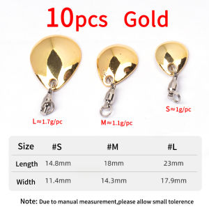 10PCS Rainbow/Silver/Golden Fishing Metal Spoon Reflective Noisy Spoons with Bearing Swivel for Spinner Bait VIB Lure 4 Sizes