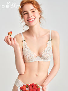 Miss Curiosity French Lace Seamless Bra Set Lingerie for Women Underwear