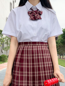 LF Original JK Uniform Basic Style White Shirt Easiest for Match Mens and Womens Japanese Style School Uniform Graduation Photo Plus Size Tops Preppy Style