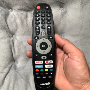 Remote điều khiển tivi ASANZO Mã 13 Giọng nói - Tặng kèm pin - Gia Dụng Bố Già