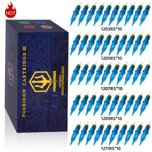 POSEIDON PRO MAX 50PCS Mixed Tattoo Cartridge Needles Professional Disposable Safty Cartridges Tattoo Needle Tattoo Supplie