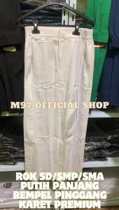 Seragam Sekolah Rok Panjang Putih SD MI MTS SMP SMA Rempel Lipit Premium Rok Sekolah Putih Panjang