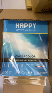 Sổ Vẽ Gáy Keo Mix Media Happy A5/A4/A3 - Sổ vẽ Đa Chất Liệu