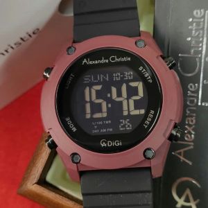 (BISA COD) Jam Tangan Pria Alexandre Christie AC 9376 AC9376 Original Garansi Resmi 1 Tahun - Tali Rubber