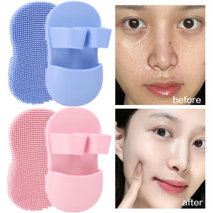 1-5Pcs Pink Purple Silicone Face Wash Brush Cleaning Pore Blackhead Exfoliating Cleanser Face SPA Massager Brushes Skin Care Clean Tool