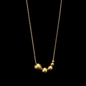 Abee Acc-1618 Korean style Kalung wanita titanium anti karat bola susun