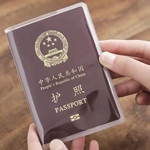 1Pcs Transparent Frosted Waterproof Document Bag Passport Protective Case Made of Polyvinyl Chloride