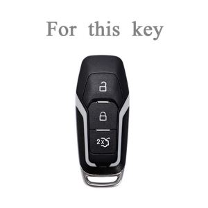 TPU Car Flip Key Case Cover for Ford Fusion Kuga Escort Everest Ranger F150 Fiesta Mondeo Ecosport Shell Keyless Fob Accessories