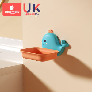 Bathroom Cartoon Towel Soap Holder Shelf No Drilling Required Toilet Storage Rack Face Towel Cartoon Hook Bar