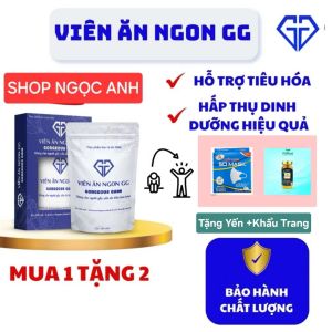 Viên Ăn Ngon GG CHÍNH HÃNG  (Cam kết tăng 3_8 kg  sau 1 tháng)