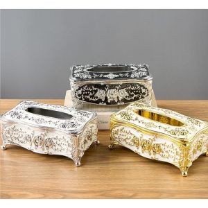 Hộp khăn giấy hợp kim  chữ nhật phong cách hoàng gia Hộp Khăn Giấy Inox Màu Sắc Đa Dạng Hộp Đựng Khăn Giấy Di Động Tiện Lợi - Lazada