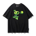 Plants Vs Zombies Short-Sleeved T-shirt Older Boys Peashooter Rugby Zombies Peripheral Summer Clothes Boys. 