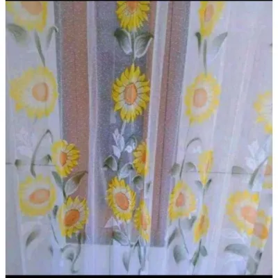 Gorden Vitrase Polos 100cm x T 150cm Tinggi 1.5 Meter Hordeng Plisket