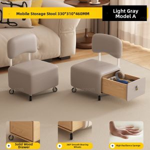 SAMEDREAM | Multi-functional Storage Stool with Wheels