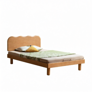 WEISHA | Giường Đơn Trẻ Em Gỗ Nguyên Khối Montessori
