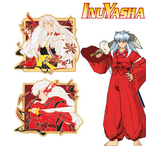 Anime Inuyasha Enamel Pins Brooch Cartoon Metal Badge Brooches Hats Clothes Backpack Decoration Jewelry Accessories Gift