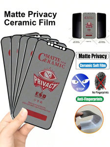 5Pcs Matte Privacy Ceramic Soft Screen Protector Compatible With Xiaomi Redmi Note 14 13 12 11 10 9 12C 13C 14C Full Coverage