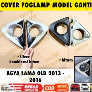 Cover Foglamp Agya Lama Old 2013 2015 2016 Fog Lamp Chrome Model Ganti Hitam Silver