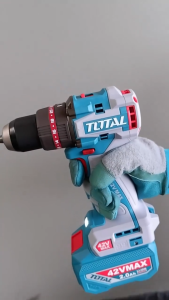 TOTAL สว่านกระแทกแบตเตอรี่ไร้สาย 42V 99Nm มีด้ามจับ 3 ระบบ ความเร็วรอบ 0-2000 รอบ รุ่น TIDLI429982